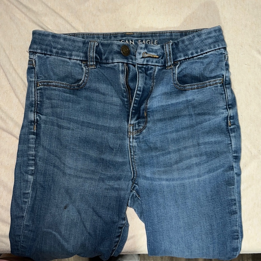 American Eagle Curvy Hi-Rise Jegging Straight Leg Jeans